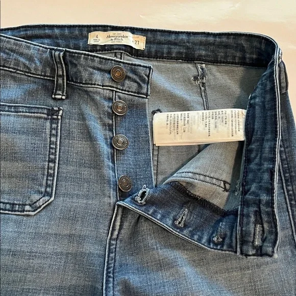 Abercrombie & Fitch Flare Leg High Rise Size 27 - Picture 16 of 16